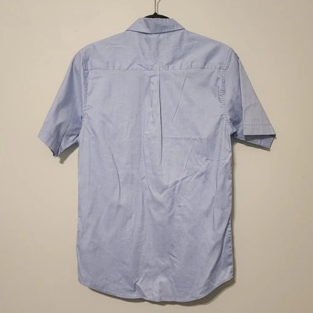 Nautica button down Oxford shirt sz XL 18-20 short sleeve blue